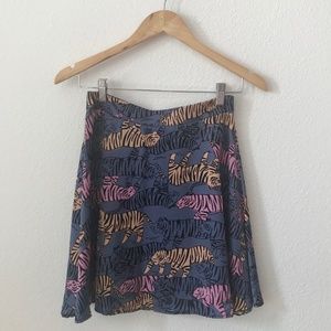 Multicolor A line Skirt